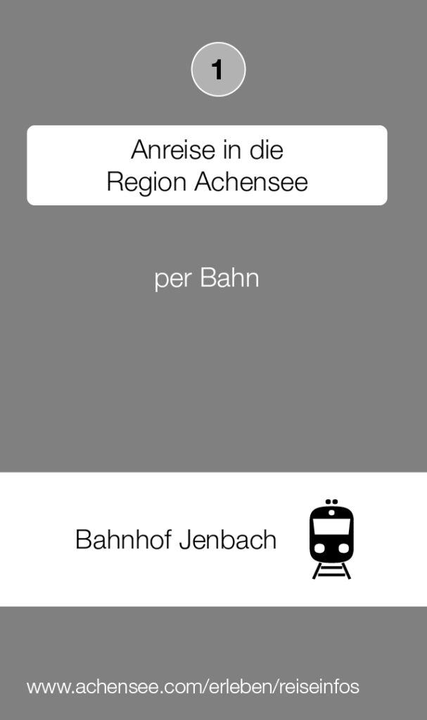 Anreise zum Achensee mit der Bahn